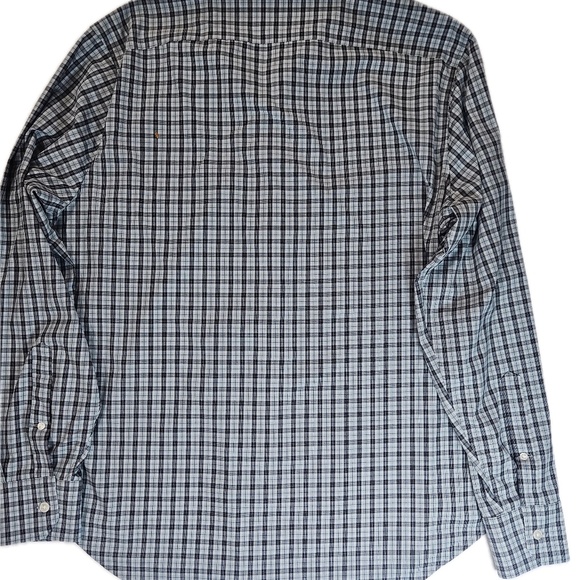 Bonobos Button Down Shirt Mens Large Plaid Black Casual Cotton Long Sleeve Top - Picture 2 of 8